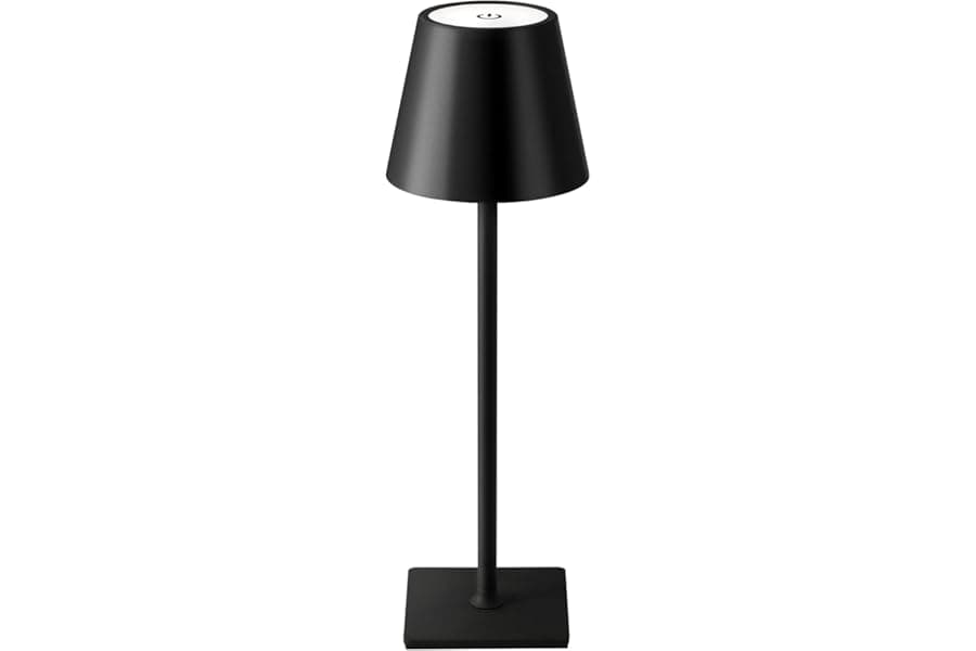 Cordless LED Table Lamp: Battery Operated, Dimmable