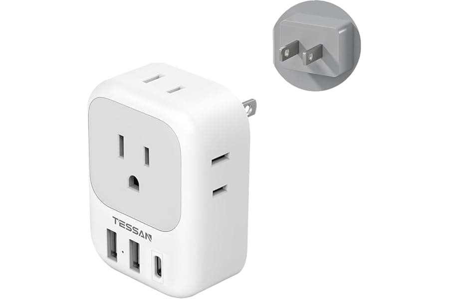 Best 2 to 3 Prong Adapter 4 Outlets USB 2026
