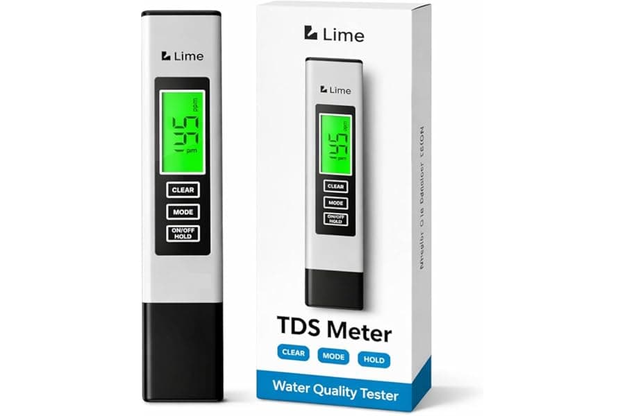 Digital Water Tester & TDS Meter: 0-9999 ppm Instant Read