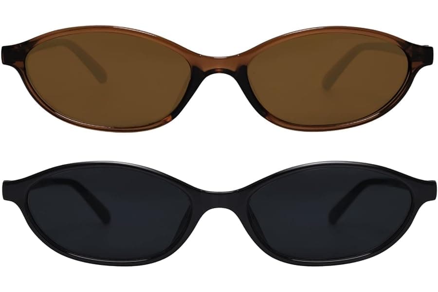 Retro Oval Cat Eye Sunglasses | 90s Style UV Protection