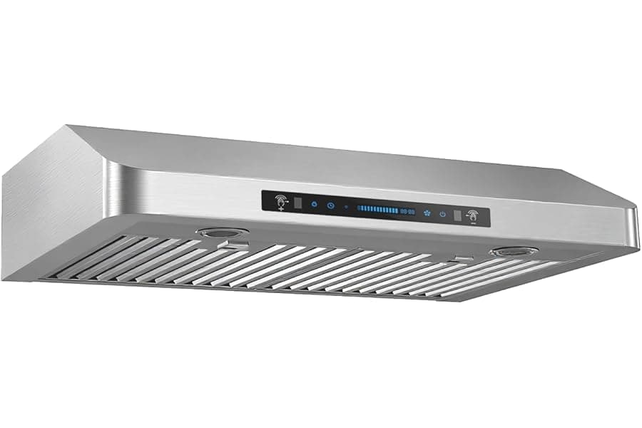 Powerful 30-Inch Stainless Steel Range Hood