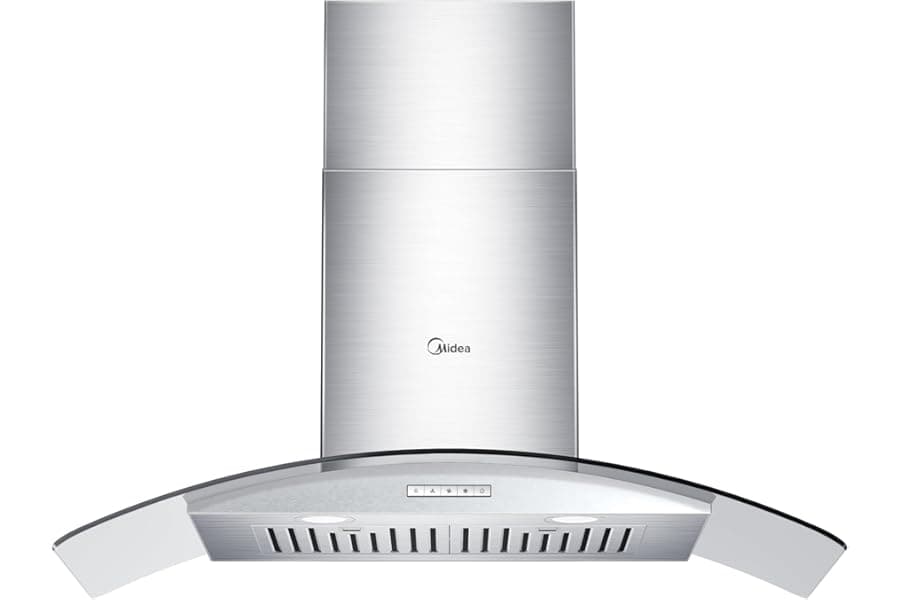 30 Inch Ducted Wall Mount Vent Range Hood - 450 CFM