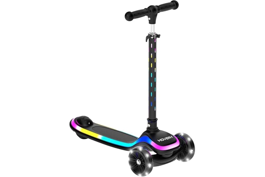 Folding Kick Scooter for Kids with Light-Up Wheels