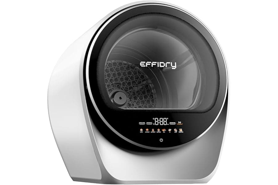 Best Effidry S3 Compact Clothes Dryer 1.0 Cu.Ft Capacity 110V 1050W Portable Dryers Machine With Stainless Steel Drum 8 Drying Mode For Small Spaces - Top Picks for 2026
