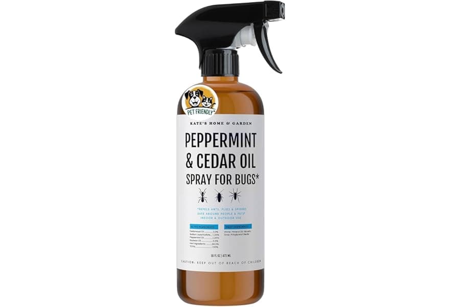 Natural Peppermint Oil Insect Repellent Spray 16oz