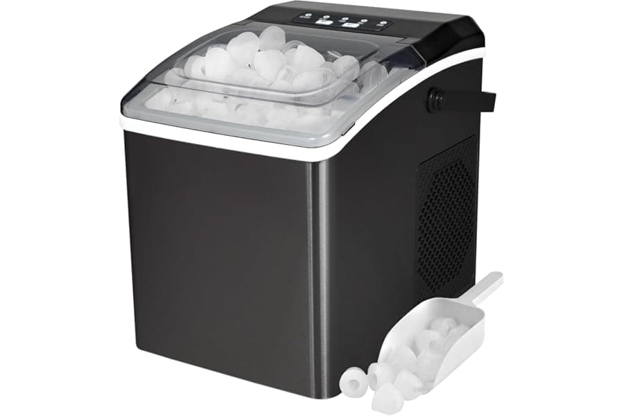 Portable Bullet Ice Maker - 26lbs Daily, Ready in 7 Min