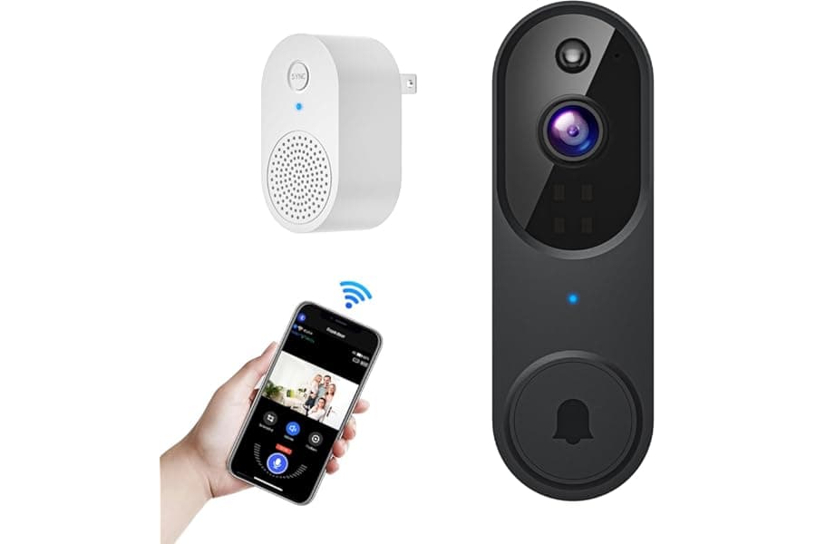 Wireless Video Doorbell Camera with Two-Way Audio