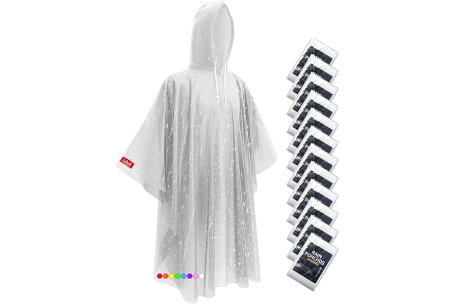 Emergency Rain Poncho - Extra Long Family Pack Raincoat
