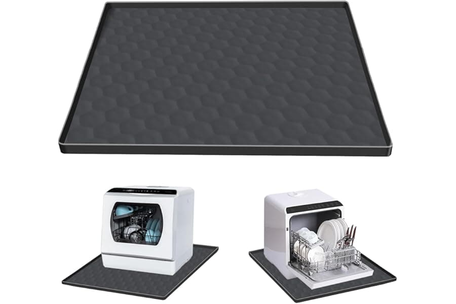 Silicone Dishwasher Drain Pan Mat - 24x20 Drip Tray