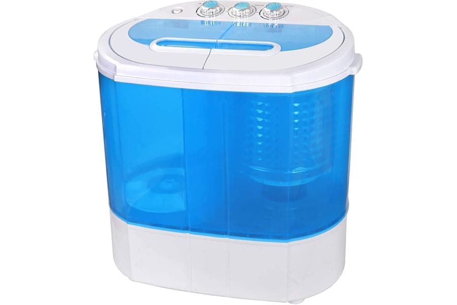 Best Small Portable Washing Machine 9.9Lb Mini Compact Washer Twin Tub Laundry Machine Top Load Spinning And Washing Combo 6.57 Ft Inlet Gravity Drain Hose - Top Picks for 2026