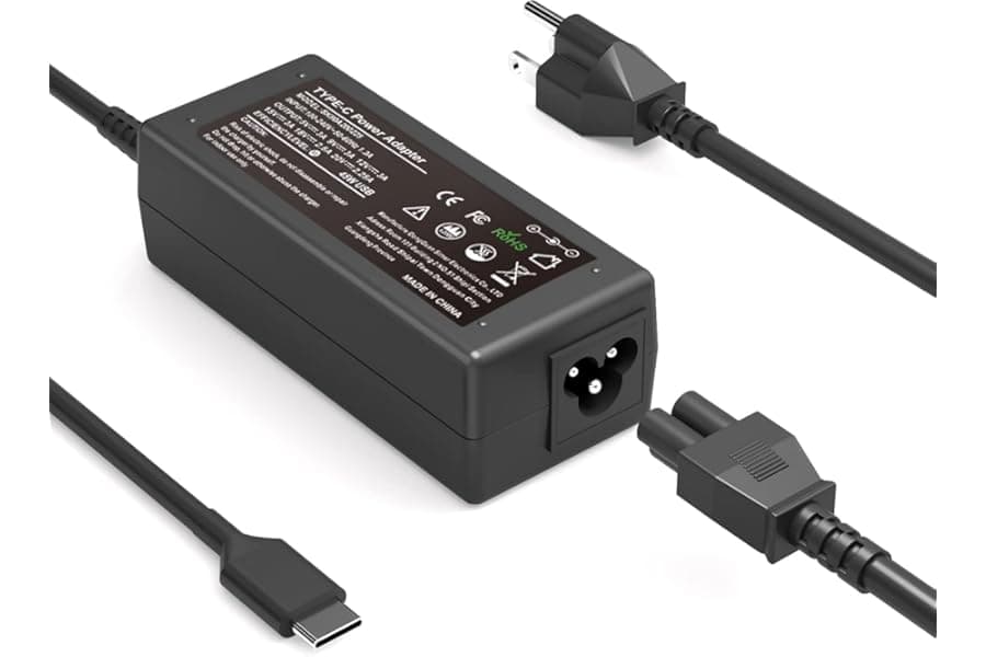 45W USB-C Laptop Charger for HP, Lenovo, Dell & Chromebook