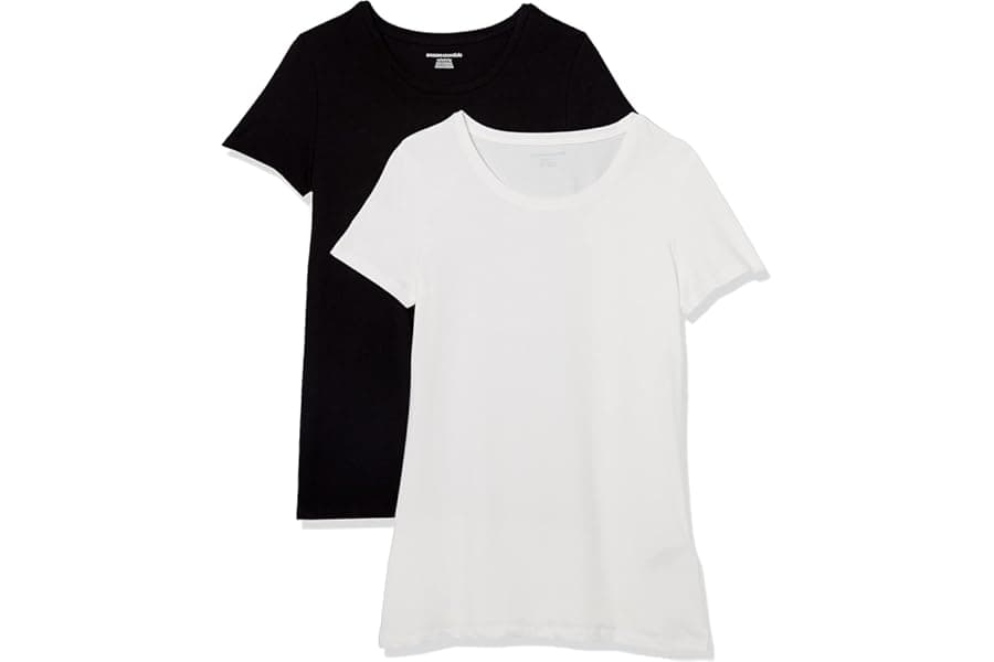 Regular-Fit Short-Sleeve T-Shirt - Crewneck & V-Neck