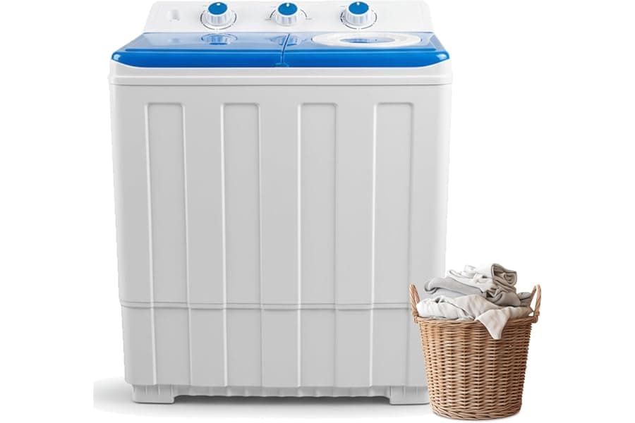 Compact Twin-Tub Washing Machine for Small Spaces
