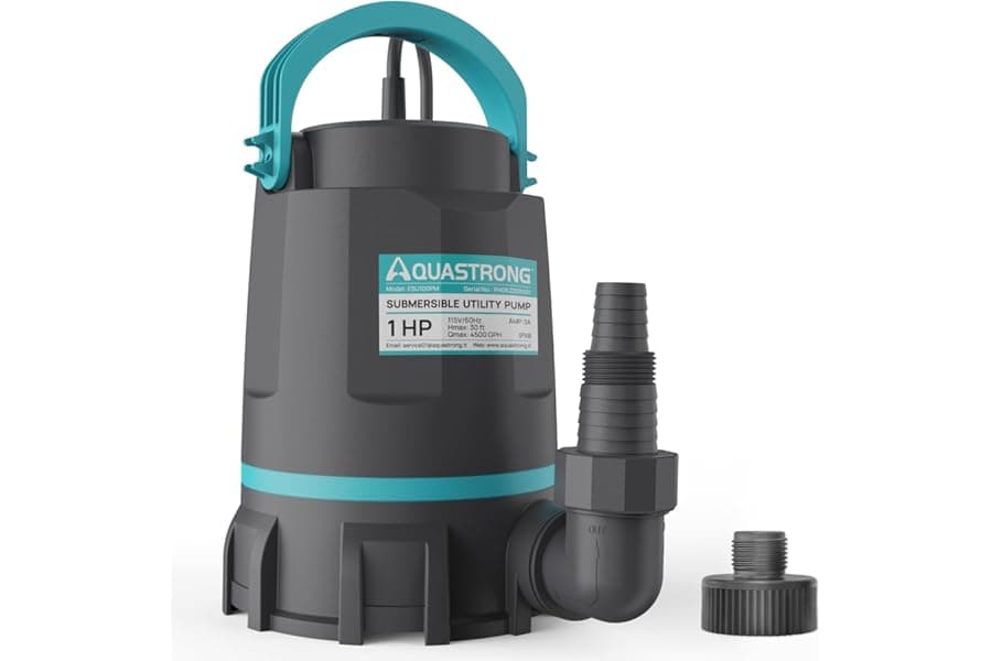 Best 1 HP Submersible Sump Pump for 2026 | 4500 GPH