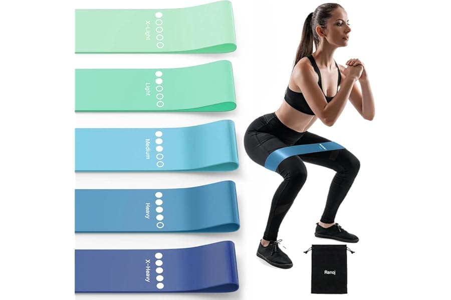 Resistance Bands 5-Pack for Strength Training & Yoga