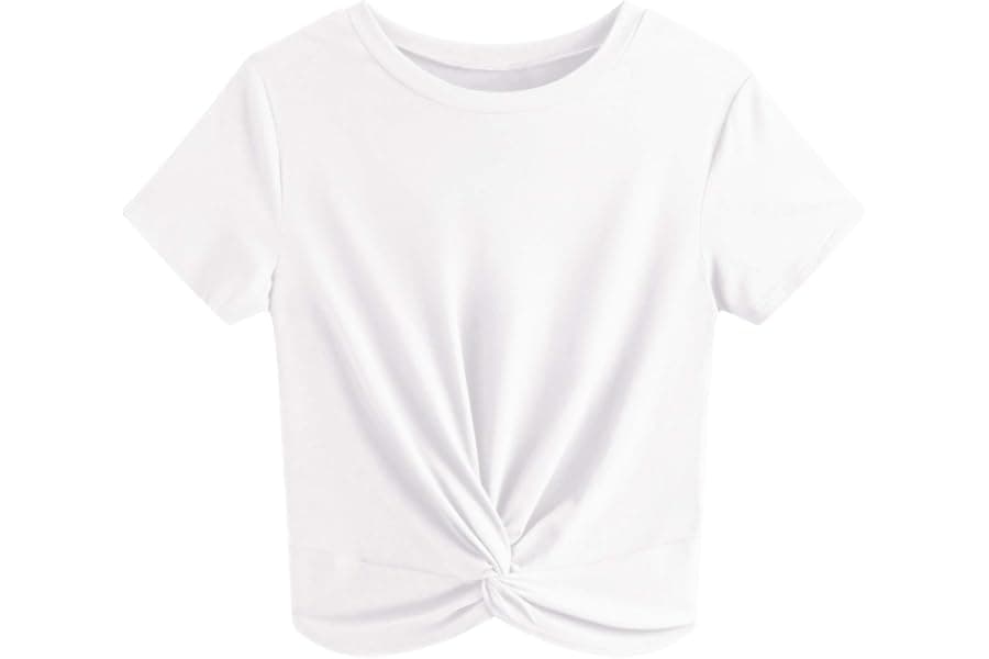 Best Casual Women's Twist Front Crop Tops 2026