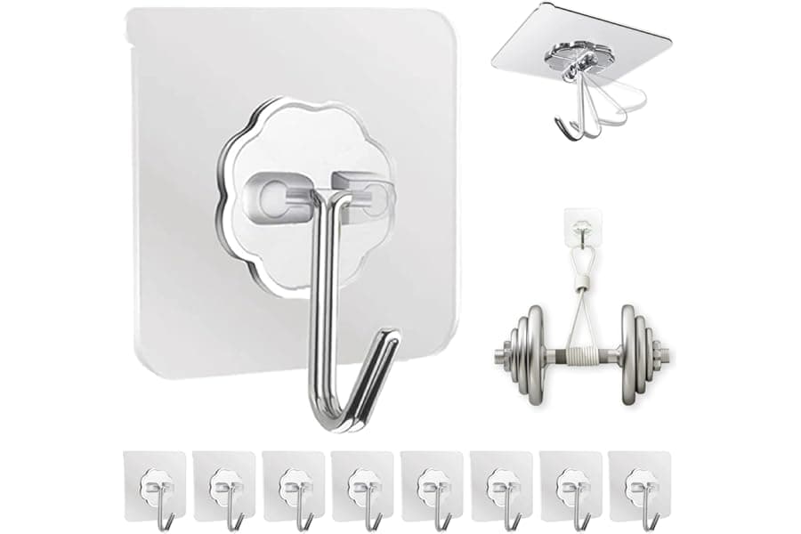 Best Heavy Duty Transparent Adhesive Wall Hooks 2026