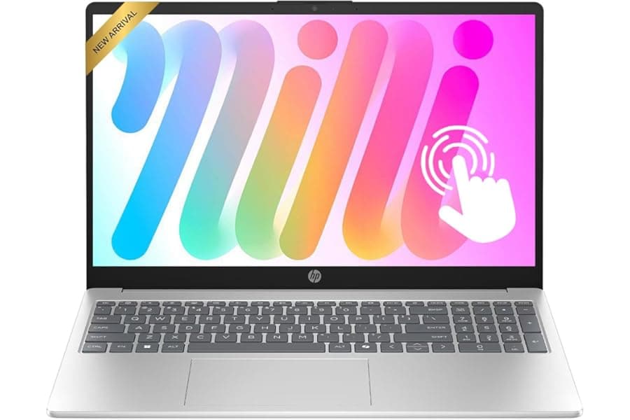 15.6 Inch Touchscreen Laptop with Intel i3 6-Core & 8GB RAM