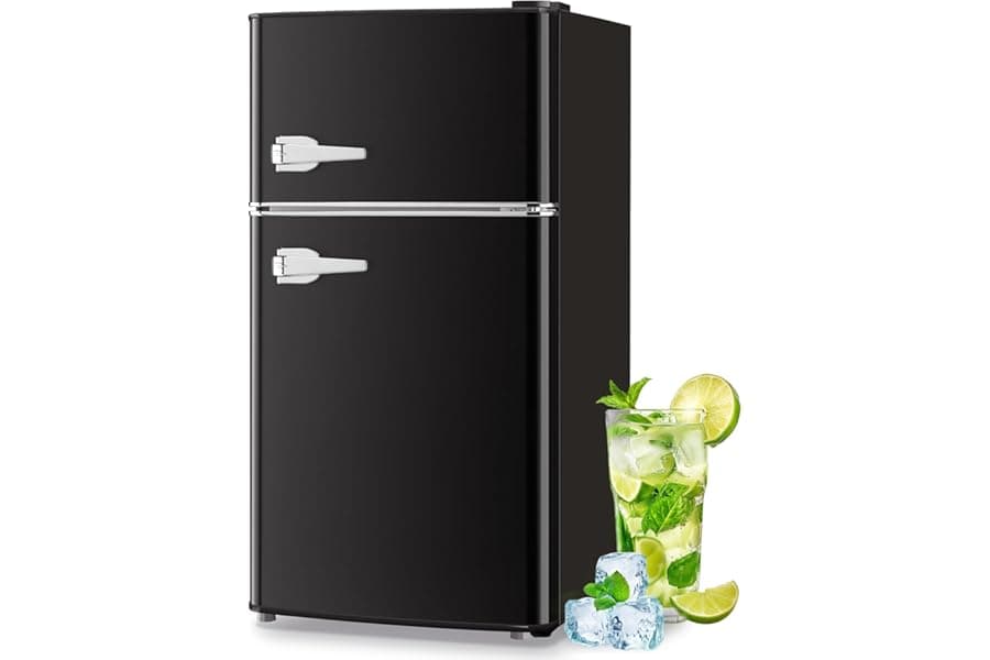 Mini Fridge with Freezer & Double Door 2026