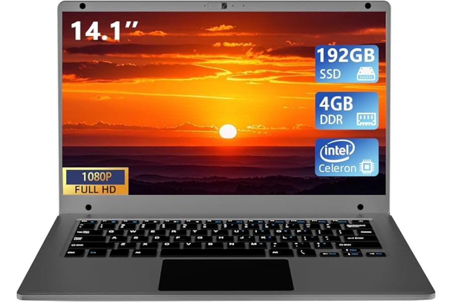 14.1 inch Laptop with 4GB RAM and 192GB SSD