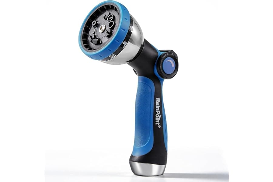 10-Pattern Garden Hose Nozzle with Flow Control