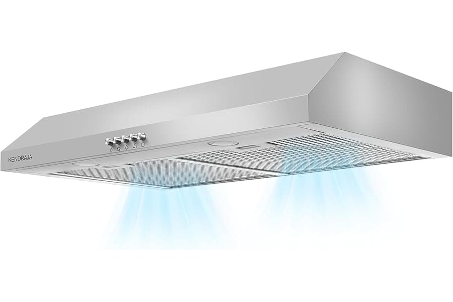 Best Under Cabinet Vent Hood With Brighten Light | 550 Cfm Large Flow| Ducted/Ductless Range Hood With Charcoal Filter| 3- Speed Touch Control | 6-Layers Grease Filters| - Top Picks for 2026