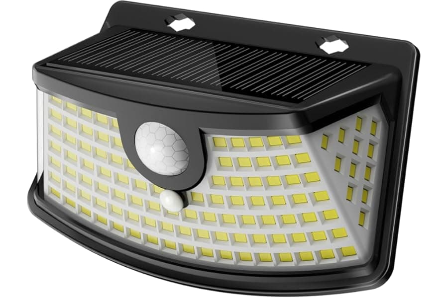 120 LED Solar Motion Sensor Lights - Wide Angle Waterproof