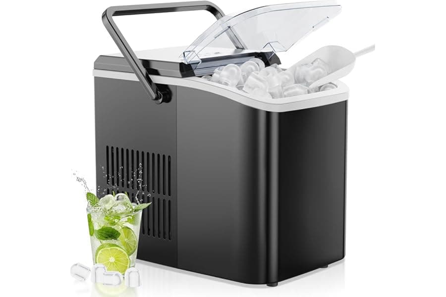 Portable Countertop Ice Maker for Home & Camping