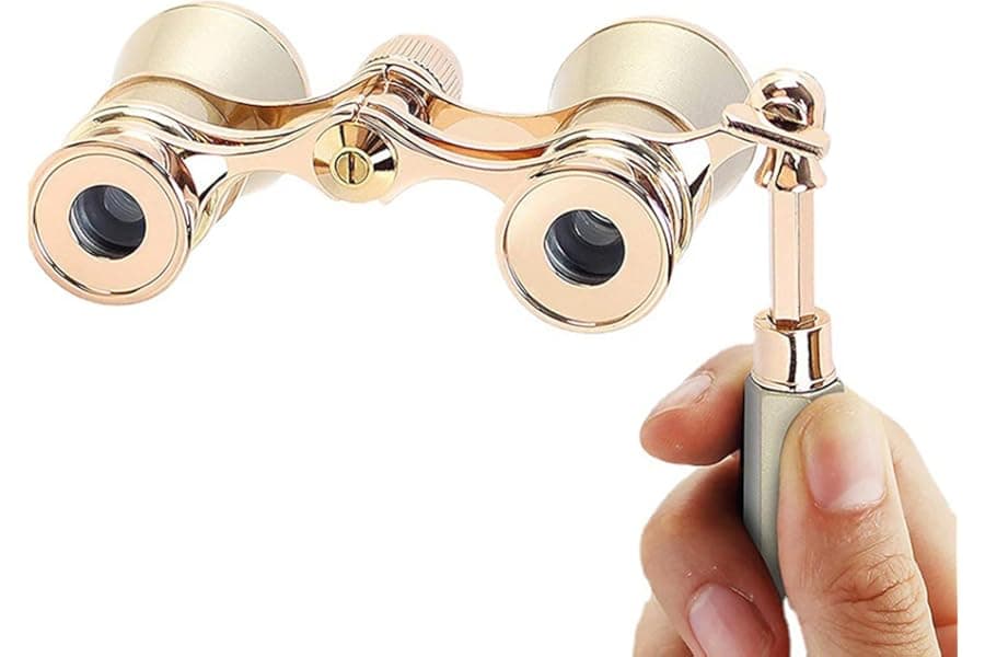 Compact Opera Glasses with Adjustable Handle