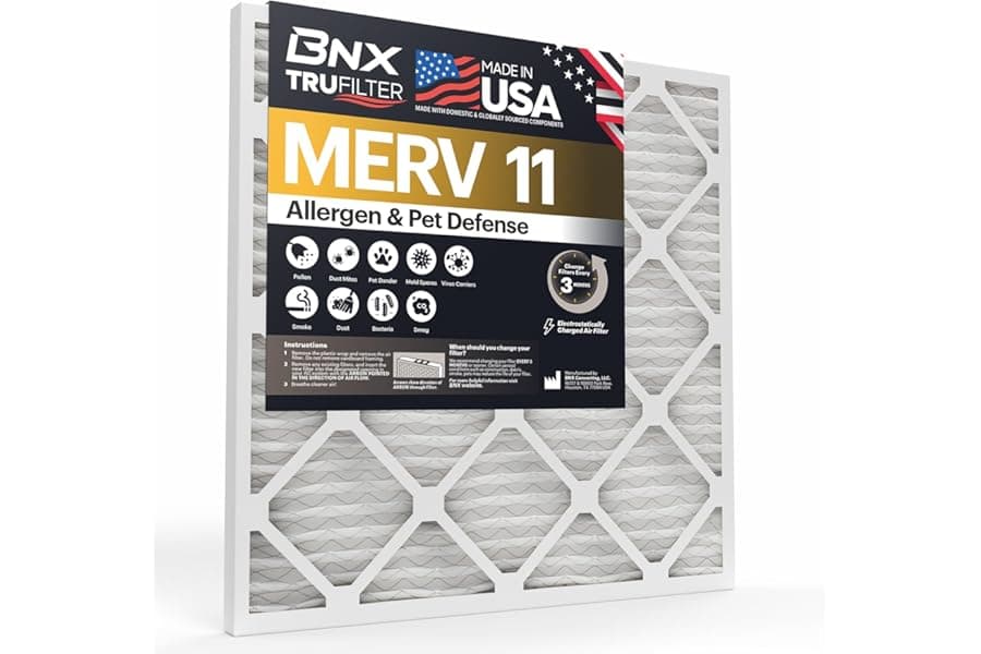 MERV 11 Electrostatic Pleated Air Filter 10x30x1 (4-Pack)