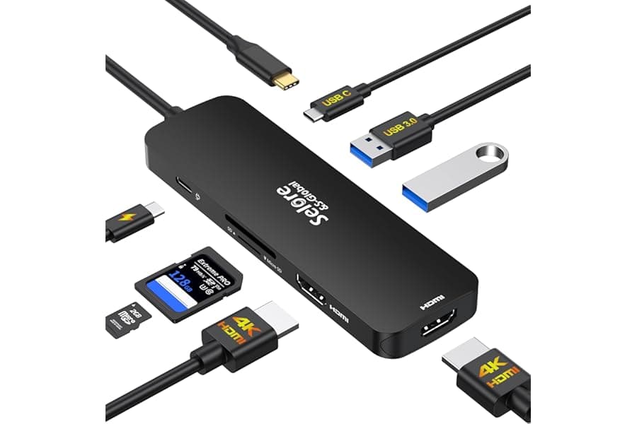 Dual Monitor USB-C Laptop Docking Station