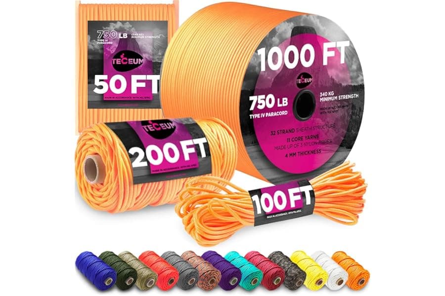 5/32" Paracord Rope - Tactical Survival Cord