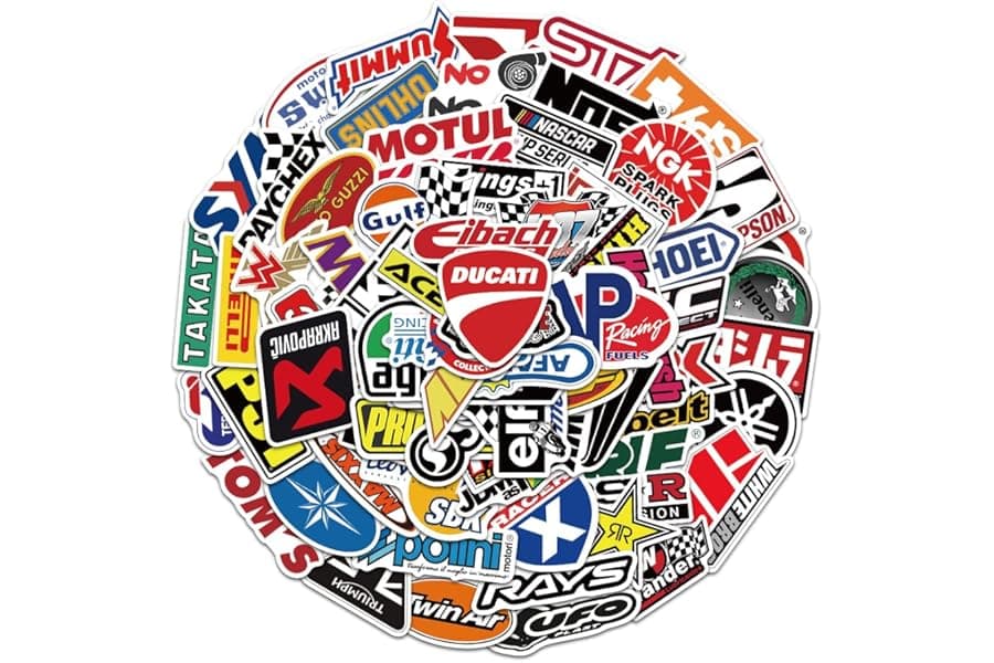 Best Car & Moto Modified Brand Logo Series Sticker Pack Vinyl Stickers For Laptop - Top Picks for 2026