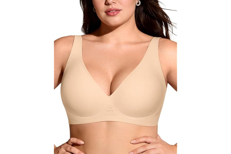Best Comfortable Deep V Wireless Comfort Bra 2026