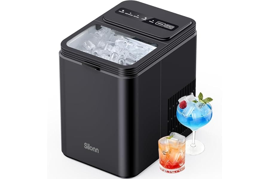 Ice Maker Countertop: 26.5 lbs Daily Output