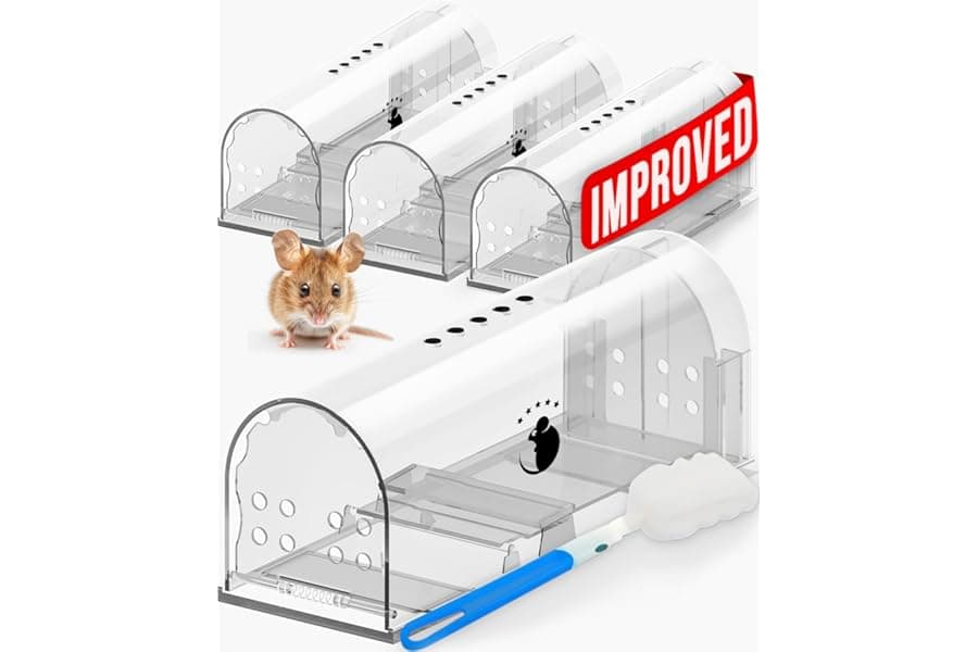 Humane Live Catch Mouse Traps 4 Pack
