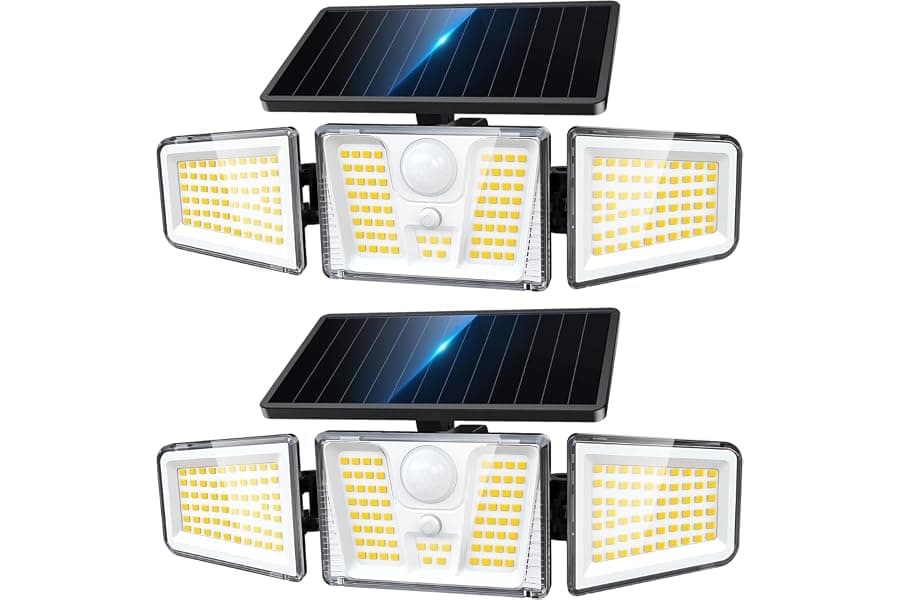 Motion Sensor Solar Flood Lights for Outdoor Security