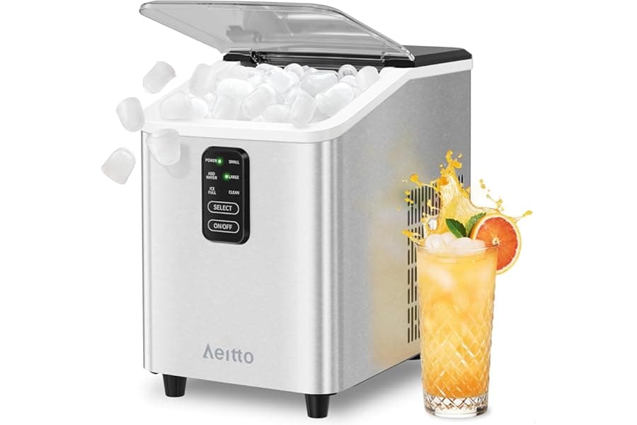 Countertop Ice Maker 26lbs/24H - 8 Cubes in 6 Min