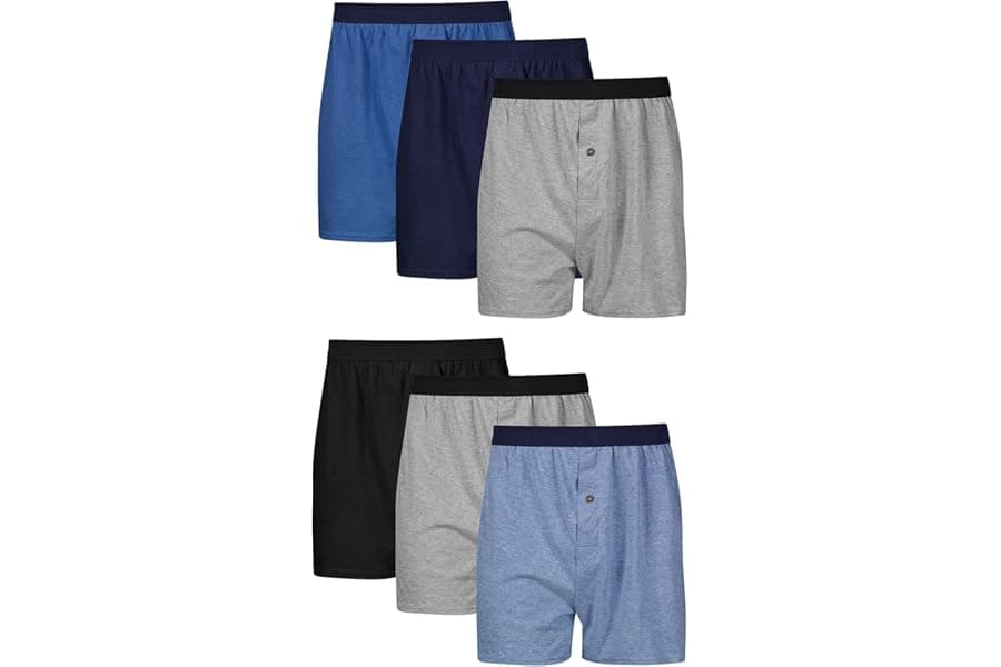 Breathable Cotton Men's Boxer Shorts Multi-Pack