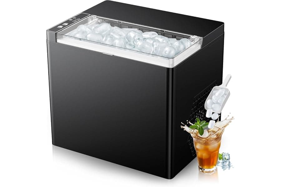 Bullet Ice Maker Countertop Raven Black 9 Cubes in 6 Min