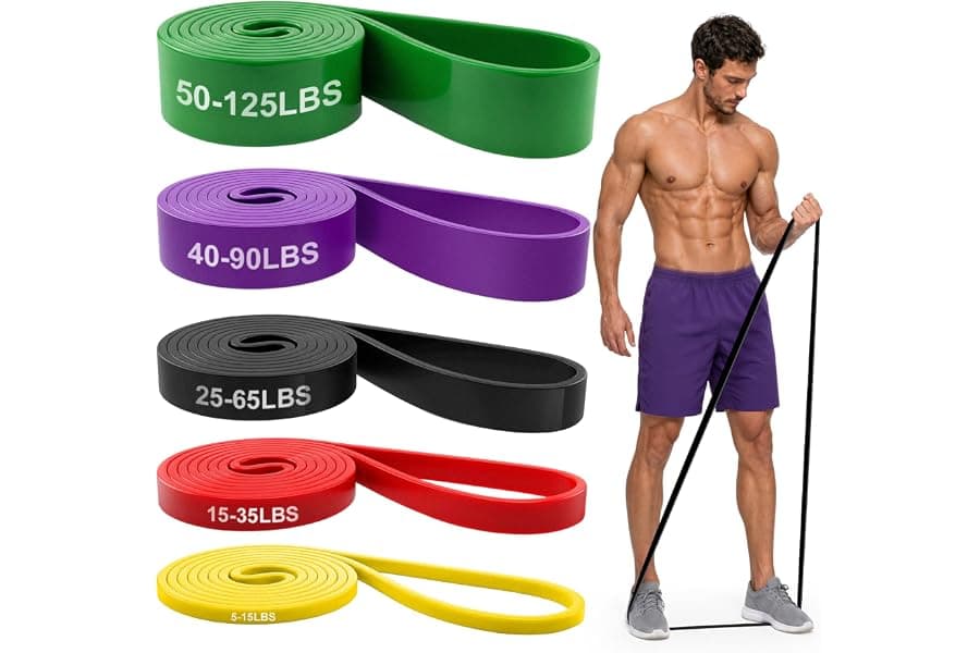 5-Level Resistance Bands for Pull Up Assistance