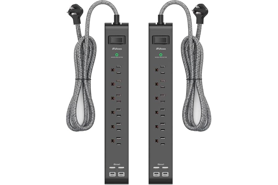 Surge Protector Power Strip with USB Ports - Home Office