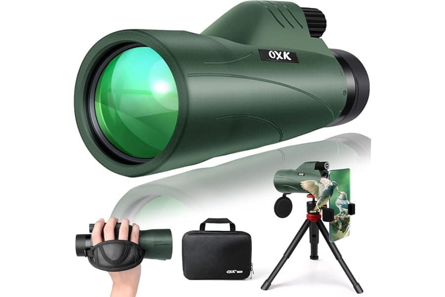 High Power Monocular with Phone Adapter & Tripod