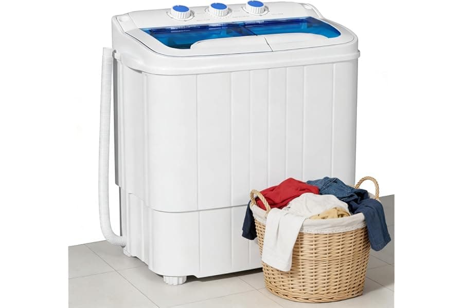 Compact Portable Washing Machine for Apartments