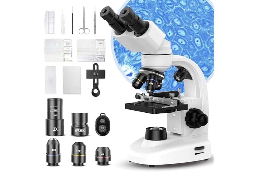Binocular Student & Lab Microscope with LED Light