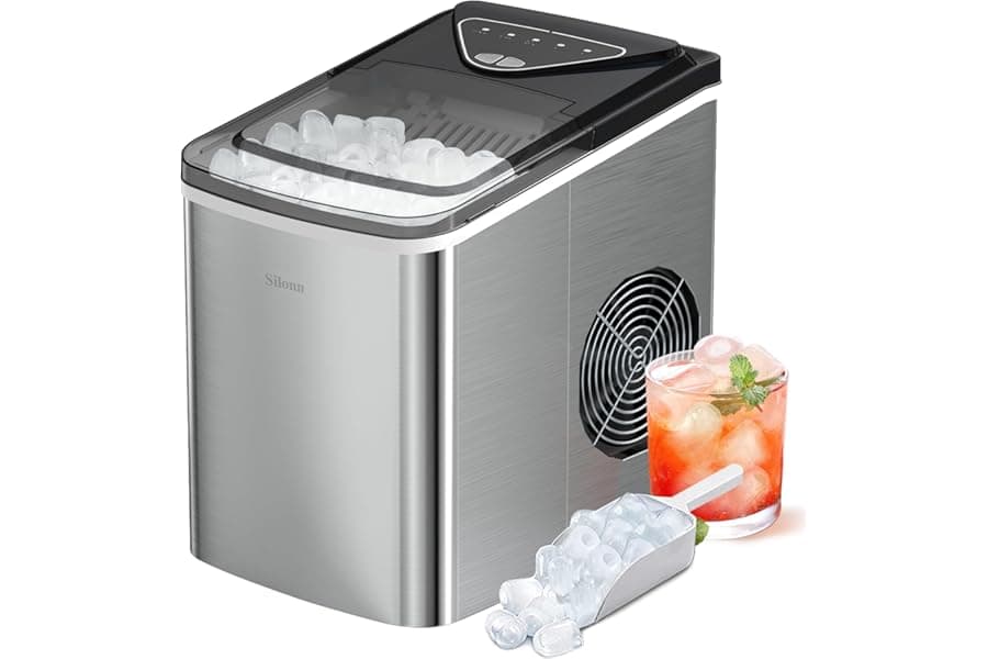 Fast Countertop Ice Maker for Home & Office