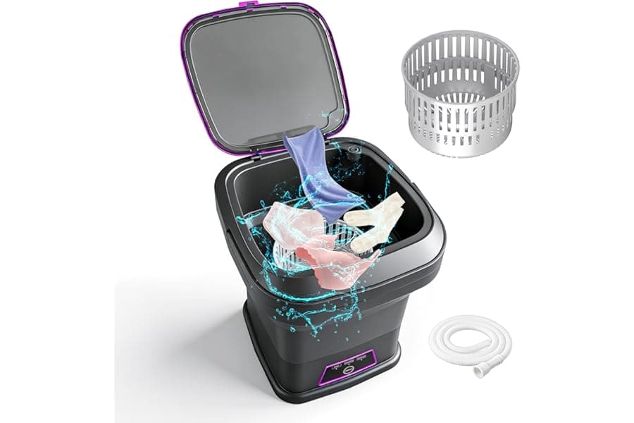 Compact Portable Washing Machine for Travel & Apartments