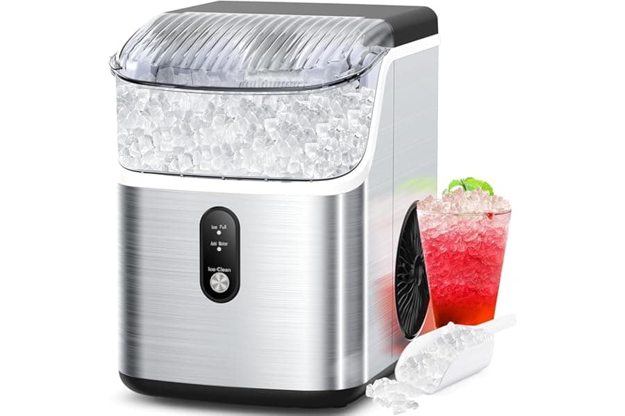 35Lbs Nugget Ice Maker with Auto-Cleaning for Home