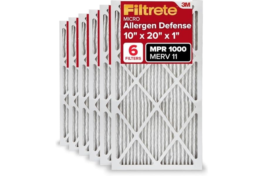 Best 10x20x1 AC Furnace Air Filter for Allergies (2026)