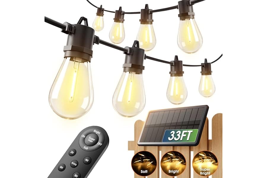 Solar String Lights for Outdoor Patio & Garden 2026